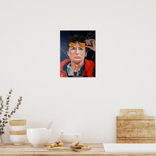 Das Gemälde 'The Time Traveller' von Alfred Fox Poster (Küche)