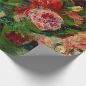 Das Gemälde von Pierre Renoir, Rose, Geschenkpapier (Ecke)