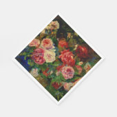 Das Gemälde von Pierre Renoir, Rose, Serviette (Ecke)