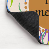 Das gemalte Monogramm kurvt dekorativen Kreis Mousepad (Ecke)