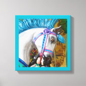 Das gemalte Pferd 2 Leinwanddruck (Vorderseite)