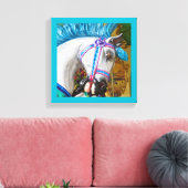 Das gemalte Pferd 2 Leinwanddruck (Insitu (Wohnzimmer))