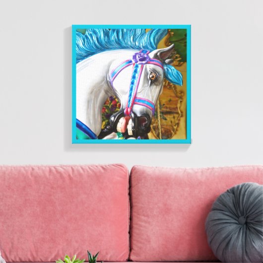 Das gemalte Pferd 2 Leinwanddruck (Insitu (Wohnzimmer))