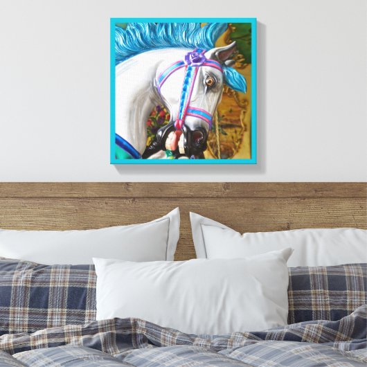 Das gemalte Pferd 2 Leinwanddruck (Insitu (Schlafzimmer))