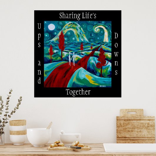 Das gemeinsame Poster für das Leben (Küche)