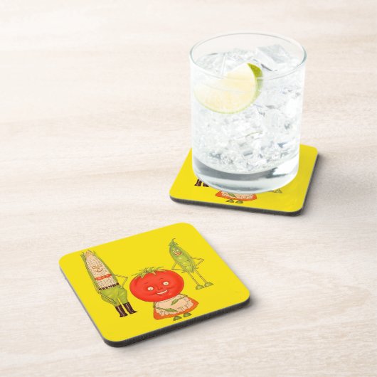 Das Gemüse Getränkeuntersetzer (Rechte Seite)