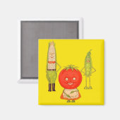Das Gemüse Magnet (Vorderseite/Rückseite)