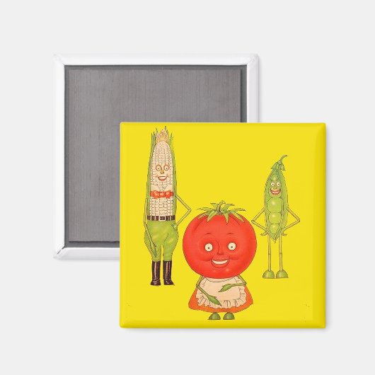 Das Gemüse Magnet (Vorderseite/Rückseite)