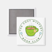 Das gemütliche Mystery Book Club Magnet (Vorderseite/Rückseite)