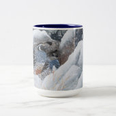 Das gemütliche Paar Zweifarbige Tasse (Mittel)