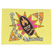 Das Genie liegt in der Mathematik Große Geschenktüte (Rückseite)