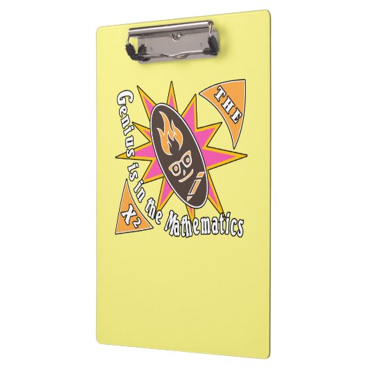 Das Genie liegt in der Mathematik Klemmbrett (Links)