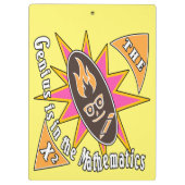 Das Genie liegt in der Mathematik Klemmbrett (Rückseite)