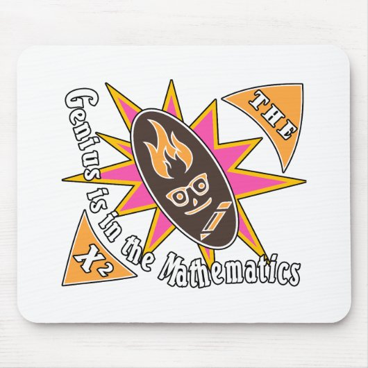 Das Genie liegt in der Mathematik Mousepad (Vorne)