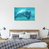 Das Gentle Manatee Leinwanddruck (Insitu (Schlafzimmer))
