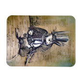 Das Gentleman Rabbit Magnet (Horizontal)
