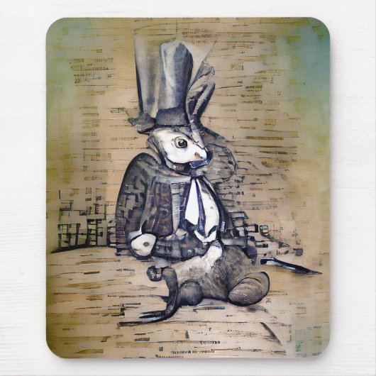 Das Gentleman Rabbit  Mousepad (Vorne)