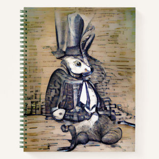 Das Gentleman Rabbit Notizblock