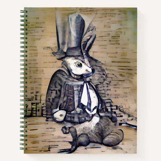 Das Gentleman Rabbit Notizblock (Vorderseite)