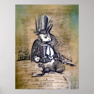 Das Gentleman Rabbit Poster