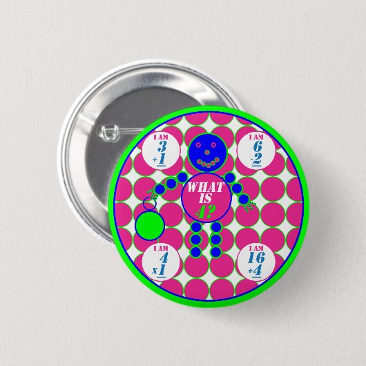 Das geometrics-Button-Circle-Alter 4 Button (Vorne & Hinten)