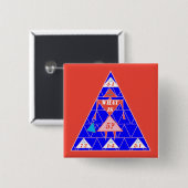 Das geometrics-Button-Dreieck-Alter 5 Button (Vorne & Hinten)