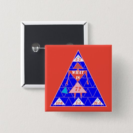 Das geometrics-Button-Dreieck-Alter 7 Button (Vorne & Hinten)