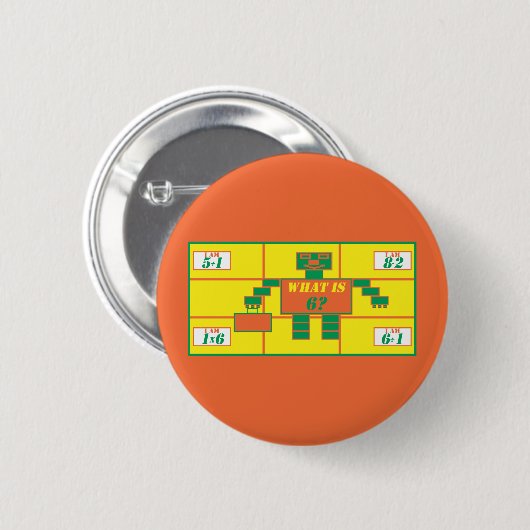 Das geometrics-Button-Rectangle-Alter 6 Button (Vorne & Hinten)