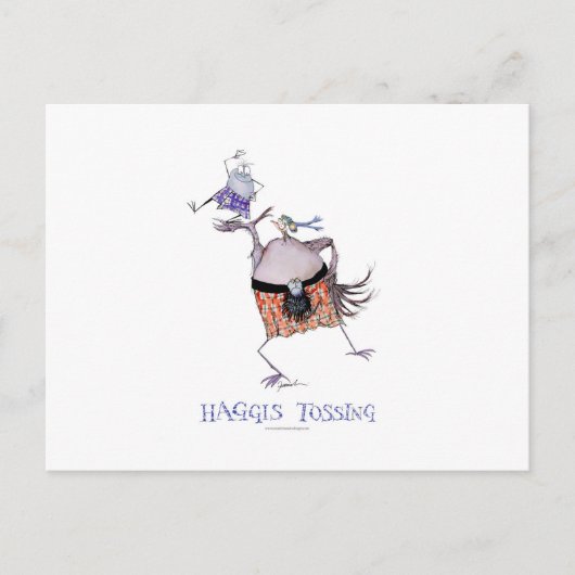 Das Gepäck wegwerfen Postkarte (Vorderseite)