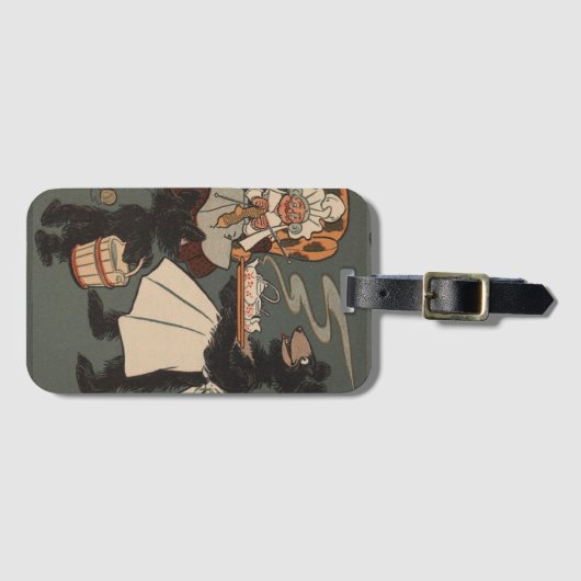 Das Gepäckstück "Drei Bären" Gepäckanhänger (Vorderseite (Horizontal))