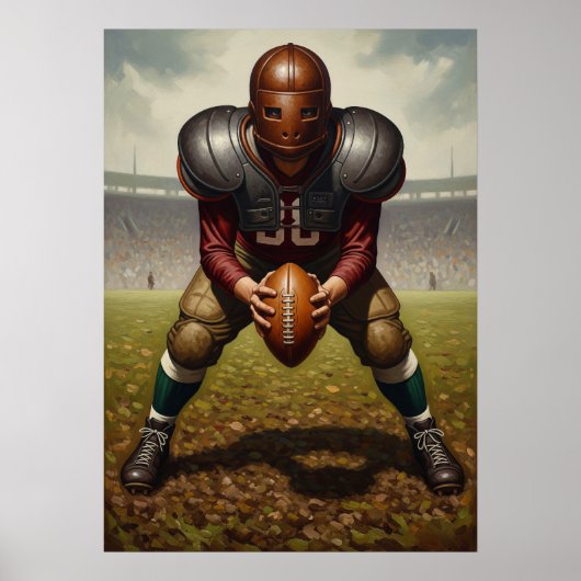 Das gepanzerte Quarterback Poster (Vorne)
