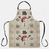 Das gequiltete Muster des Schneemans Schürze (Vorderseite)