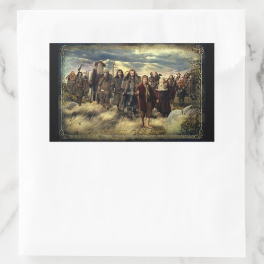 Das Gerahmte Unternehmen Rechteckiger Aufkleber (Tasche)