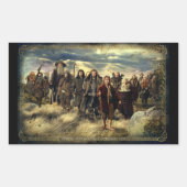 Das Gerahmte Unternehmen Rechteckiger Aufkleber (Vorderseite)