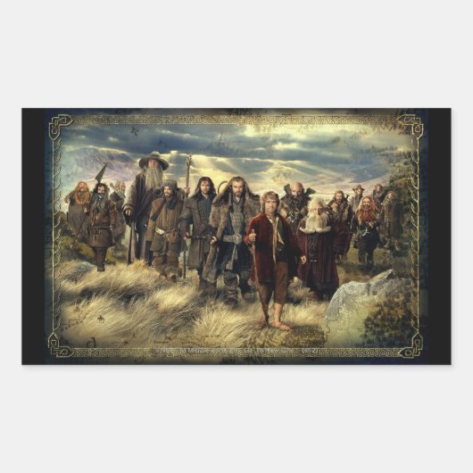 Das Gerahmte Unternehmen Rechteckiger Aufkleber (Vorderseite)