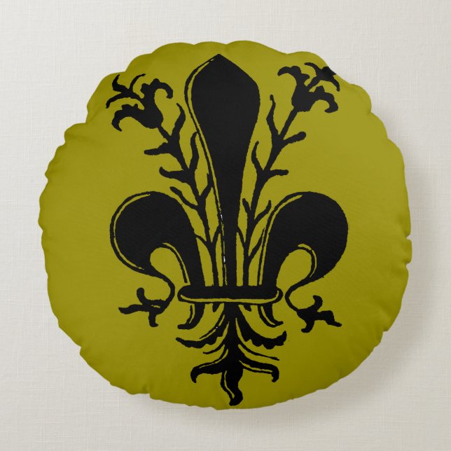 Das Gerät des Druckers, 1514 Rundes Kissen (Vorderseite)