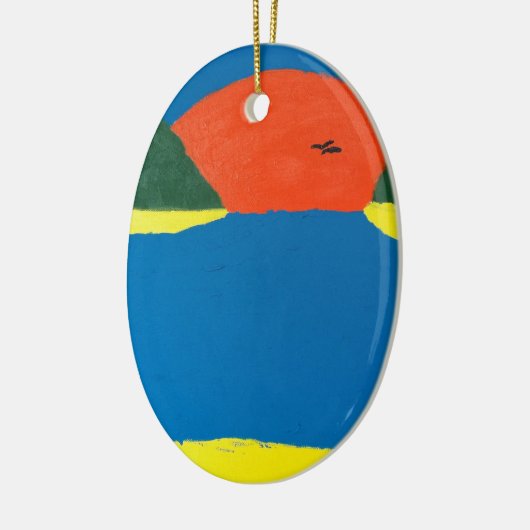 Das Geräusch des Sonnenuntergangs. Ein originelles Keramik Ornament (Links)