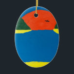 Das Geräusch des Sonnenuntergangs. Ein originelles Keramik Ornament<br><div class="desc">Ein Keramik Anhänger eines Originalkunstwerks von Musicality von Künstler ZM. Das Kunstwerk wurde auf einer wunderschönen Insel des tropischen Paradieses gemalt. Tragen Sie das und der Künstler sagt,  Sie werden den schönen Sound of Sunset fühlen!</div>