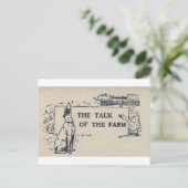 Das Gerede des Bauernhofs Postkarte (Stehend Vorderseite)