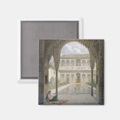 Das Gericht der Alberca in der Alhambra, Granada, Magnet (Vorderseite/Rückseite)