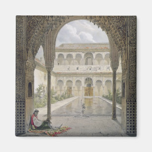 Das Gericht der Alberca in der Alhambra, Granada, Magnet