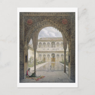 Das Gericht der Alberca in der Alhambra, Granada, Postkarte