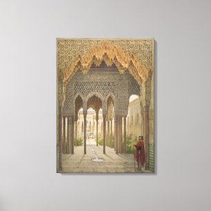 Das Gericht der Löwen, das Alhambra, Granada, 185 Leinwanddruck