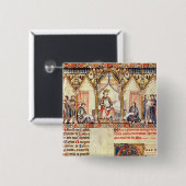 Das Gericht von Alfonso X 'das Wise Button (Vorne & Hinten)