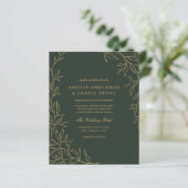 Das gesamte Budget für eine grüne Goldhochzeit (Stehend Vorderseite)