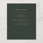 Das gesamte Budget für eine grüne Goldhochzeit (Rückseite)