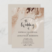 Das gesamte Budget in einem Abstrakten Marmorhochz (Vorne/Hinten)