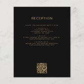 Das gesamte Budget in einem Black Gold Wedding QR  (Rückseite)