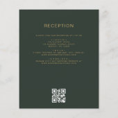 Das gesamte Budget in einem Green Gold Wedding QR  (Rückseite)