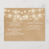 Das gesamte Budget in einem Kraft Foto Hochzeitsei (Rückseite)